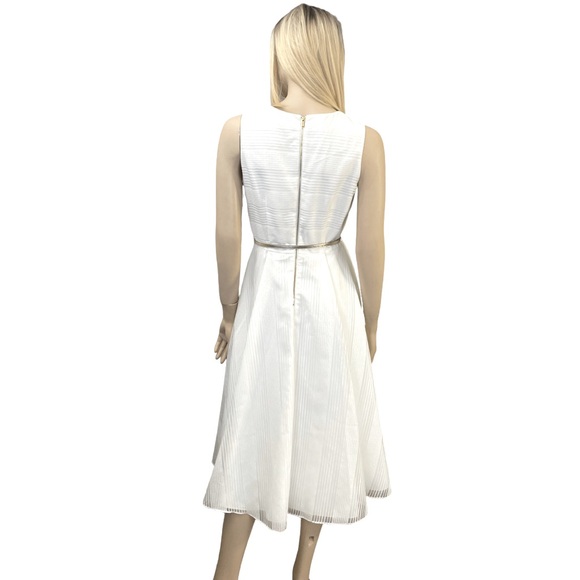 Calvin Klein Belted White Dress - Picture 7 of 9